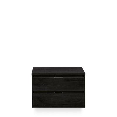 Porto Badmeubelset 90 cm - Black Oak - Wastafel Bovenblad Black Oak