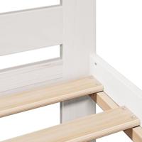 Bedframe zonder matras massief grenenhout wit 200x200 cm - thumbnail