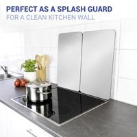 Wenko 2 fornuisafdekplaten (Zilver) - thumbnail