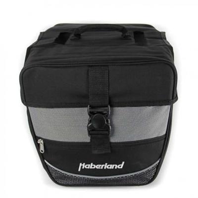 Haberland dubbele tas "einsteiger-serie" twin bag einsteiger series b/sil.