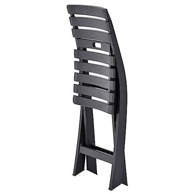 Tuinstoelen inklapbaar 2 st kunststof antraciet