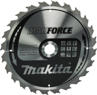 Makita Accessoires cirkelzaagblad hout | makforce 270x30x2,6 24t 20g - b-32172 - b-32172 - thumbnail