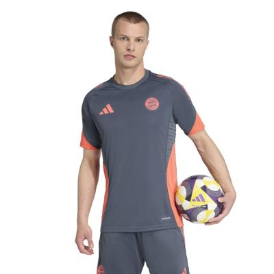adidas Bayern München Trainingsshirt 2025-2026 Donkergrijs Oranje