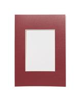 HEMA Passe-partout A4 21x29.7cm papier strepen (bordeauxrood) - thumbnail