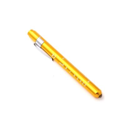 5 PC'S Mini Pocket penlight Torch licht LED zaklamp mond oor zorg inspectie lamp (geel)