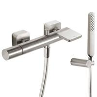 Badmengkraan Tres Loft Colors Waterval met Handdouche 29,2x13,8 cm Rond RVS - thumbnail