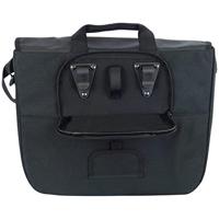 Newlooxs New looxs messenger cameo schoudertas - zwart, polyester, klittenband, 12l, 38x29x11cm, waterafstotend - thumbnail