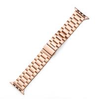 Stalen schakelband - Rosé goud - Geschikt voor Apple watch 38mm / 40mm / 41mm / 42mm - thumbnail