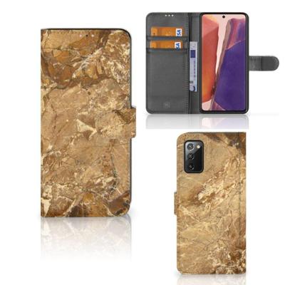 Samsung Galaxy Note 20 | Bookcase | Marmer Creme