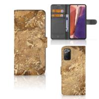 Samsung Galaxy Note 20 | Bookcase | Marmer Creme - thumbnail