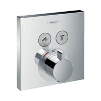 Thermostaat Afbouwdeel ShowerSelect HansGrohe Voor 2 Functies Chroom - thumbnail