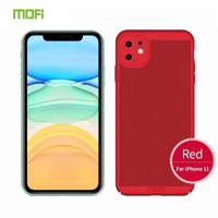 Voor iPhone 11 MOFI ademende PC Ultra-Thin all-inclusive beschermhoes (rood) - thumbnail