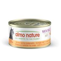 Almo Nature HFC Mousse tonijn met garnalen natvoer kat (70 g) 48 x 70 g - thumbnail