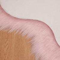 Nep Schapenvacht Tapijt Tafalla Roze 80 x 120 cm Polyester - thumbnail