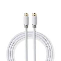 Nedis Satelliet- en Antennekabel | F-Male naar F-Male | 2 m | Wit | 1 stuks - CSBW41000WT20 CSBW41000WT20 - thumbnail