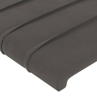 Bedframe zonder matras 100x200 cm fluweel donkergrijs - thumbnail