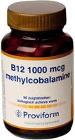 Proviform Vitamine B12 1000mcg methylcobalamine 90 Zuigtabletten - thumbnail