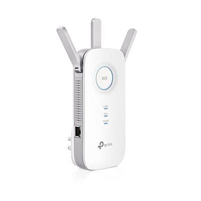TP-Link RE450 (DE) AC1750 Gigabit dual-band WLAN repeater (1300 Mbit/s (5 GHz) en 450 Mbit/s (2,4 GHz), AP-modus, signaalsterkteweergave, 1 Gigabit poort, WPS, geschikt voor alle WLAN-apparaten)