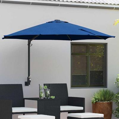 Tuinparasol Blauw en Zwart 248 x 248 x 148 cm