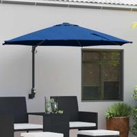 Tuinparasol Blauw en Zwart 248 x 248 x 148 cm - thumbnail