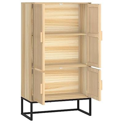 Hoge kast 70x35x125 cm bewerkt hout