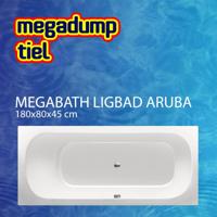 Xenz Aruba Ligbad - 180x80x48 - afvoer Midden - acryl - wit 6891-01 - thumbnail