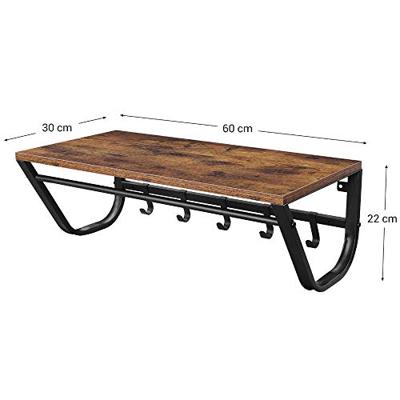 ACAZA Wandkapstok Vintage bruin