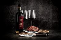 Set van 4 steakmessen - GESMEED - SEBRA - Japans 440C staal - Dalbergia houten handvat - thumbnail