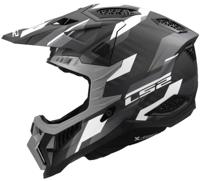 LS2 crosshelm "mx703 x-force phantom" helmet mx703 x-force phantom matt gr./sw l - thumbnail