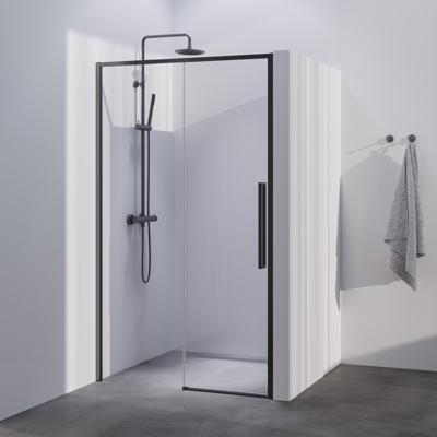 BRAUER Season nisdeur model B met schuifdeur helder glas 120x200 omkeerbaar incl. glascoating Season-Gunmetal BRAUER Season nisdeur model B met schuifdeur helder glas 120x200 omkeerbaar incl. glascoating Season-Gunmetal