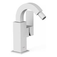 Bidetmengkraan Tres Cuadro Exclusive met Hendel Gebogen Uitloop 11,5 cm Mat Wit Tres - thumbnail