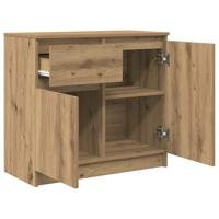 Dressoir lade 71x35x65 cm spaanplaat artisanaal eikenkleurig - thumbnail