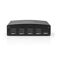 Nedis Digitale Audio-Switch | 4-wegs | Zwart | 1 stuks - ASWI2514BK ASWI2514BK - thumbnail