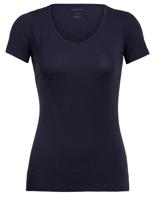Icebreaker Siren SS Sweetheart Thermoshirt Dames Midnight Navy XL - thumbnail