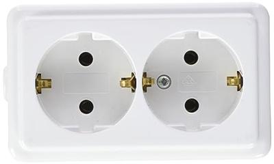 Kopp 120101001 Stekkerdoos 2-voudig Arctisch-wit Zonder stekker 1 stuk(s)