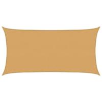 VidaXL Zonnezeil rechthoekig 160 g/m² 2,5x5 m hdpe zandkleurig - thumbnail