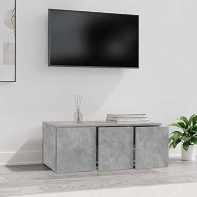 Tv-meubel 80x34x30 cm spaanplaat betongrijs