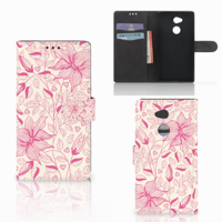 Sony Xperia XA2 Ultra Hoesje Pink Flowers - thumbnail
