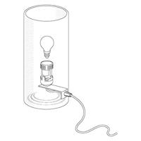 Eglo TafellampGeo 20cm structuur wit - 91242 - thumbnail