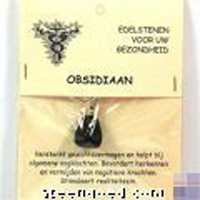 Steengoed Hanger gezondheidssteen sneeuwvlok obsidiaan 1 Stuks