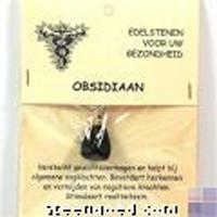 Steengoed Hanger gezondheidssteen sneeuwvlok obsidiaan 1 Stuks - thumbnail