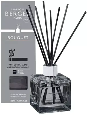 Maison Berger Paris parfumverspreider cube anti-odour tobacco woody 125 ml