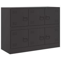 Dressoir 99x39x73 cm staal zwart - thumbnail