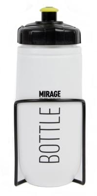 Mirage bidon 600ml Star-White met alu houder