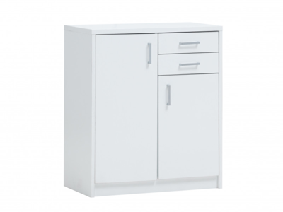 Commode ESPACITO 2 deuren 2 lades wit Commode ESPACITO 2 deuren 2 lades wit