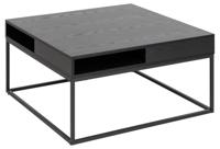 Bendt Salontafel 'Nightingale' Essen, 80 x 80cm, kleur Zwart - thumbnail