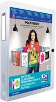 OXFORD Polyvision personaliseerbare elastobox, formaat A4, uit PP, rug van 4 cm, transparant - thumbnail