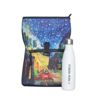 New Rebels Mart Art - Los Angeles Cafe at Night Rolltop Rugtas Mini New Rebels Mart Art - Los Angeles Cafe at Night Rolltop Rugtas Mini