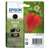 Epson inktcartridge 29, 175 pagina&apos;s, OEM C13T29814012, zwart - thumbnail