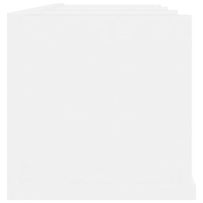 VidaXL Cd-wandschap 75x18x18 cm bewerkt hout wit VidaXL Cd-wandschap 75x18x18 cm bewerkt hout wit